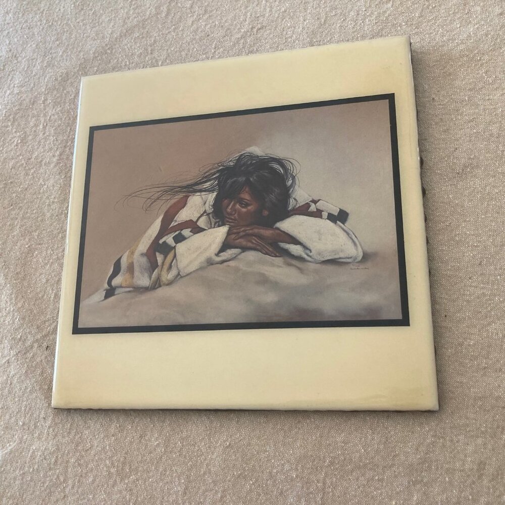 Penni Anne Cross Vintage Tile/Trivet